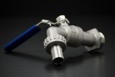 Stainless Steel Drain Ball Valve with Hose - 3/4 Inch / Male Thread