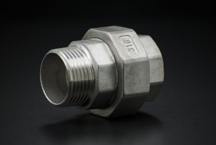 Stainless Steel Union Coupler Conical - 1 1/4 Inch / Female Thread x Male Thread