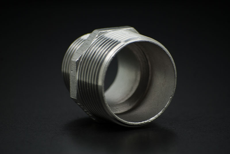 Stainless Steel Reduce Nipple - 2 x 1 Inch / Male Thread x Male Thread