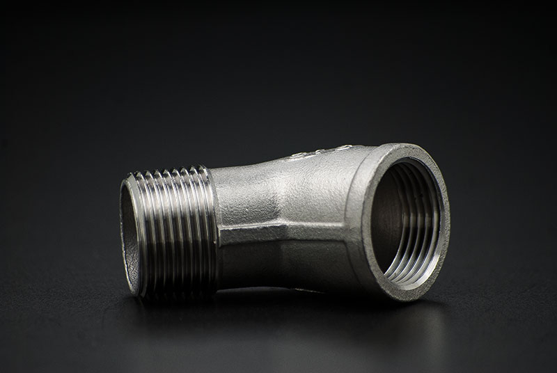 Stainless Steel Elbow 45 Degree  - 1/2 Inch / Female Thread x Male Thread
